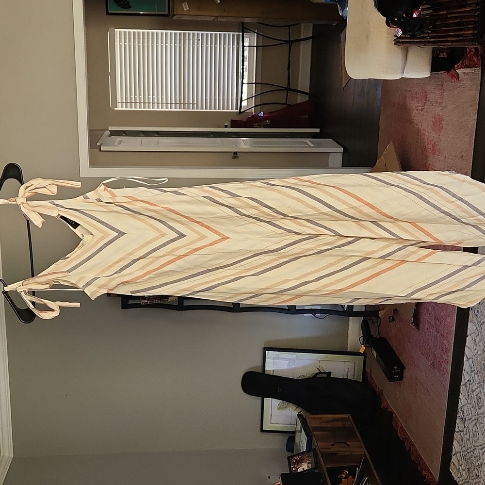 Linen Jumper,sleeveless with Ties